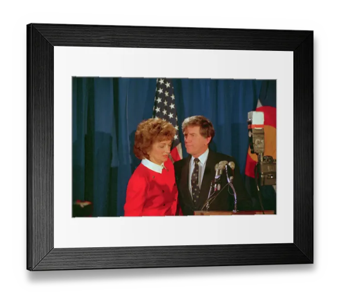 Framed Print : Gary Hart with Wife Lee Framed Print : Gary Hart with Wife Lee