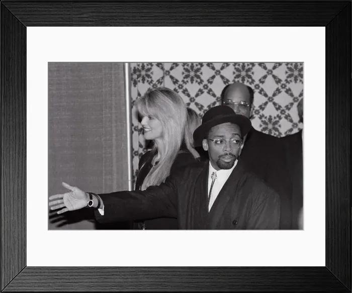 Framed Print : Christie Brinkley and Spike Lee Framed Print : Christie Brinkley and Spike Lee