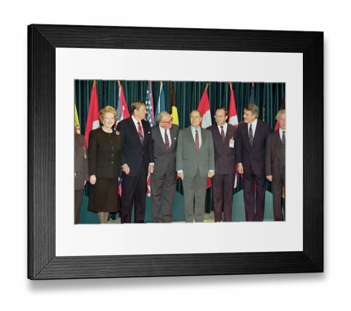 Framed Print : Political Figures Attending NATO Summit Framed Print : Political Figures Attending NATO Summit