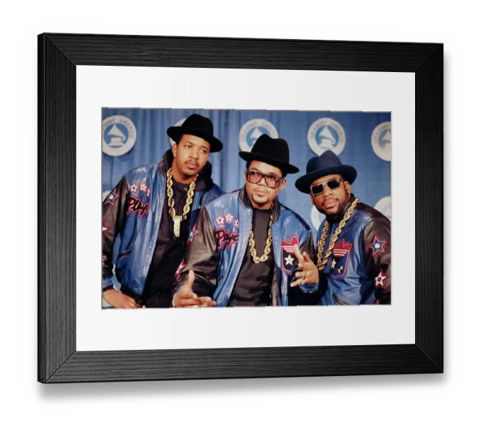 Framed Print : RUN-DMC Pose For Cameras Framed Print : RUN-DMC Pose For Cameras