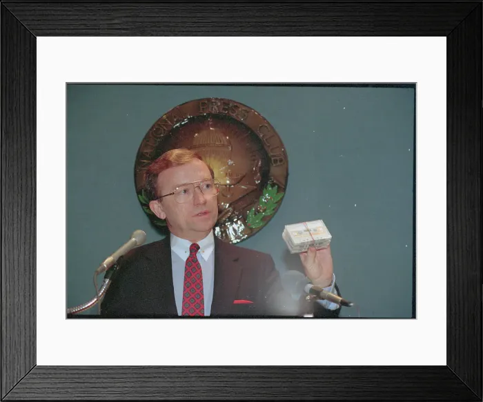 Framed Print : John Price Holding Press Conference Framed Print : John Price Holding Press Conference