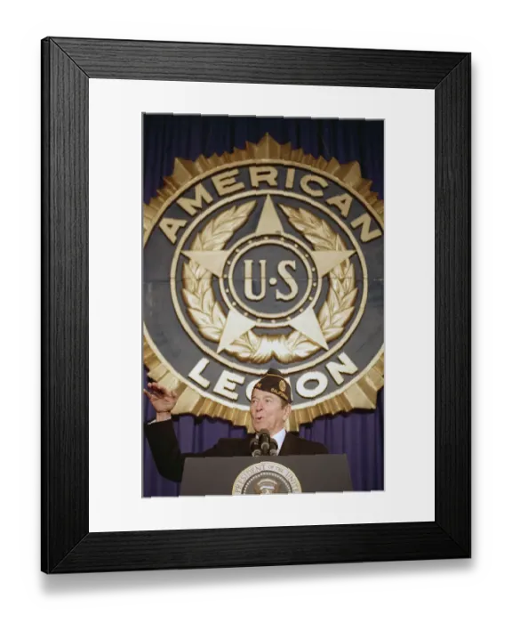 Framed Print : President Reagan Speaks at American Legion Framed Print : President Reagan Speaks at American Legion