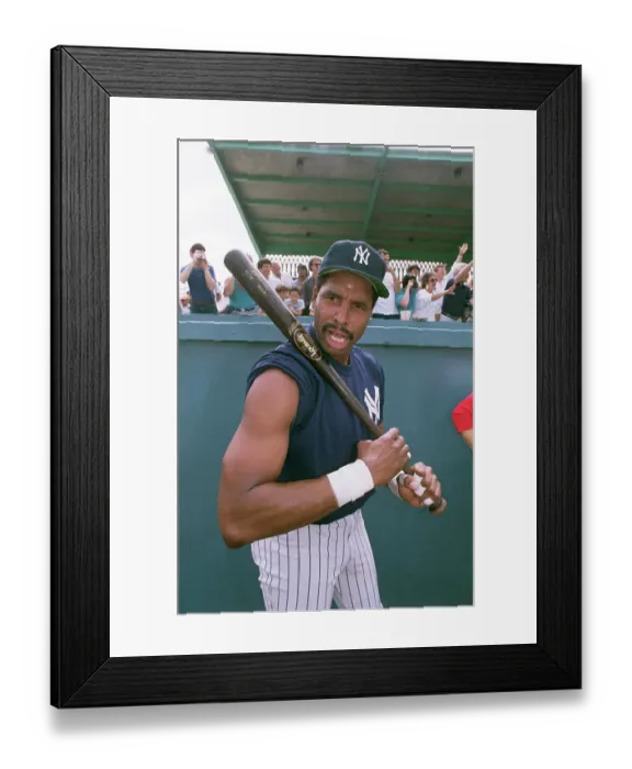 Framed Print : Dave Winfield Posing with Baseball Bat Framed Print : Dave Winfield Posing with Baseball Bat