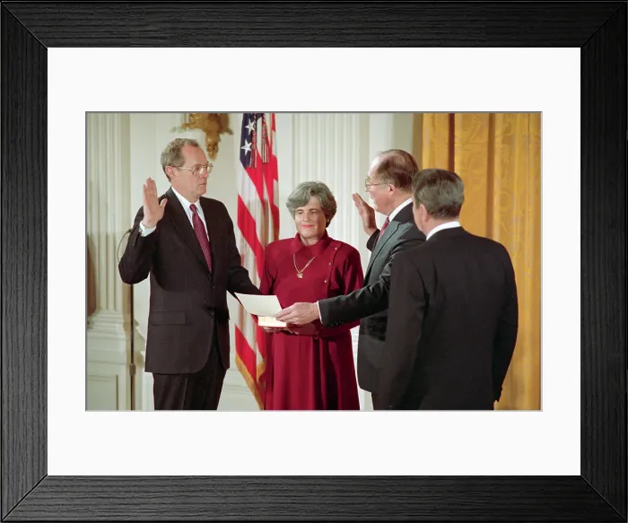Framed Print : Anthony Kennedy Taking Constitutional Oath