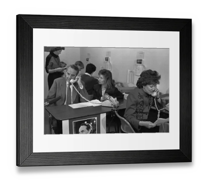Framed Print : Bob and Elizabeth Dole Working Phones Framed Print : Bob and Elizabeth Dole Working Phones