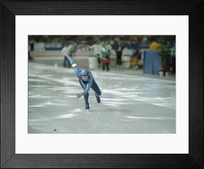 Framed Print : Jens-Uwe Mey Speed Skating Framed Print : Jens-Uwe Mey Speed Skating