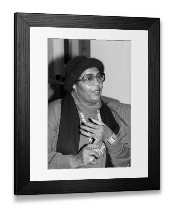 Framed Print : Pearl Bailey Speaking During Interview Framed Print : Pearl Bailey Speaking During Interview