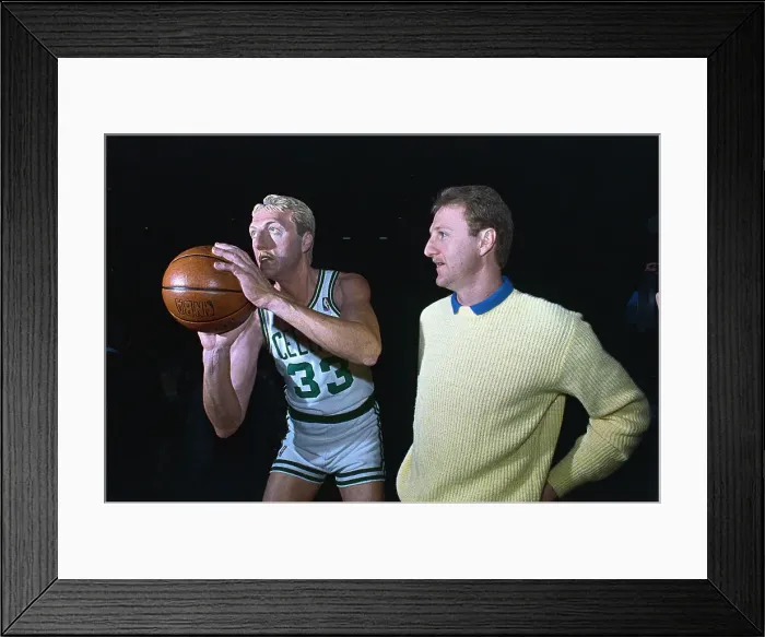 Framed Print : Larry Bird by Sculpture of Himself Framed Print : Larry Bird by Sculpture of Himself