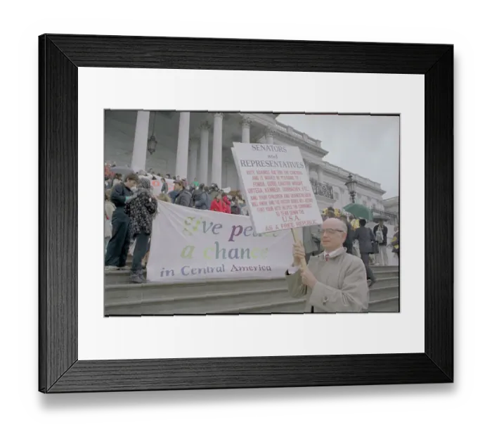 Framed Print : Protesters Marching at Capital Hill Framed Print : Protesters Marching at Capital Hill