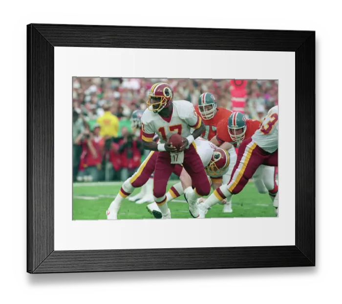 Framed Print : Doug Williams Holding Football Framed Print : Doug Williams Holding Football