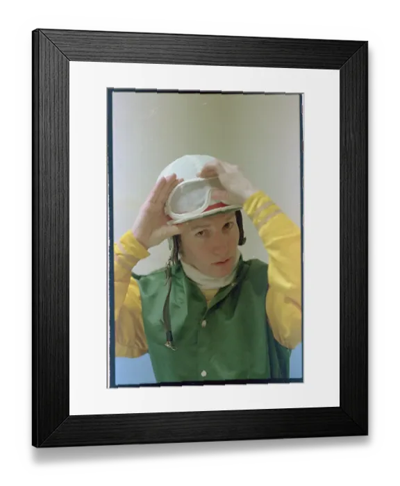 Framed Print : Patricia Cooksey Adjusting Helmet Framed Print : Patricia Cooksey Adjusting Helmet