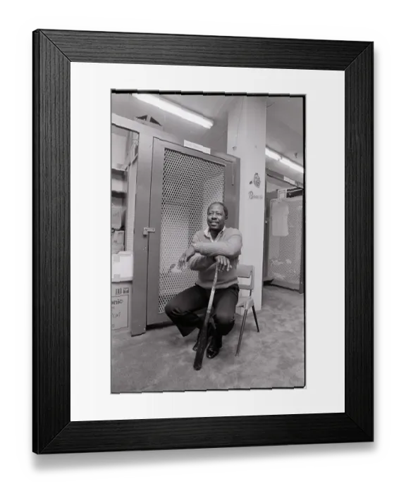 Framed Print : Hank Aaron at Age 54 Framed Print : Hank Aaron at Age 54