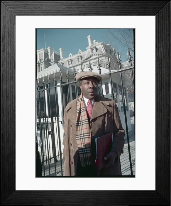 Framed Print : Portrait of Famous Hardliner Principal Joe Clark