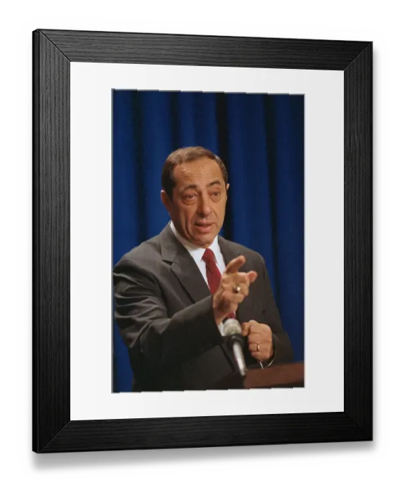 Framed Print : Mario Cuomo Speaking Framed Print : Mario Cuomo Speaking