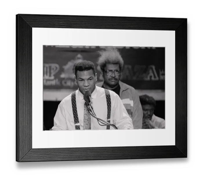 Framed Print : Mike Tyson Holding Press Conference Framed Print : Mike Tyson Holding Press Conference