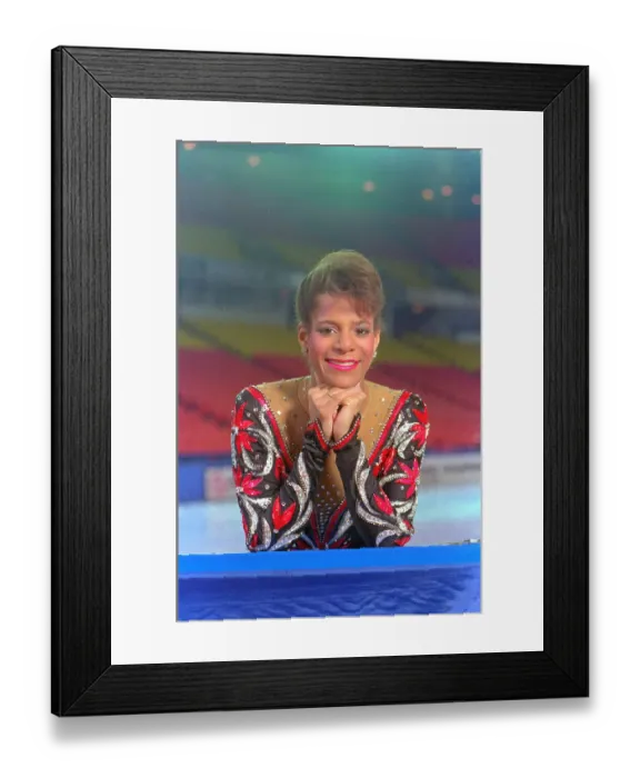 Framed Print : Portrait of Debi Thomas
