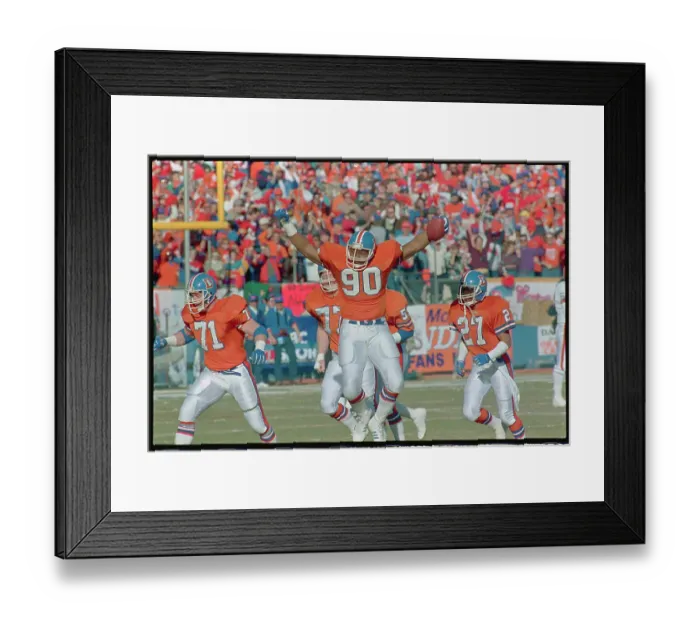 Framed Print : Freddie Gilbert Intercepting Pass
