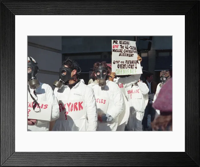 Framed Print : Greenpeace Anti-Nuclear Demonstration Framed Print : Greenpeace Anti-Nuclear Demonstration
