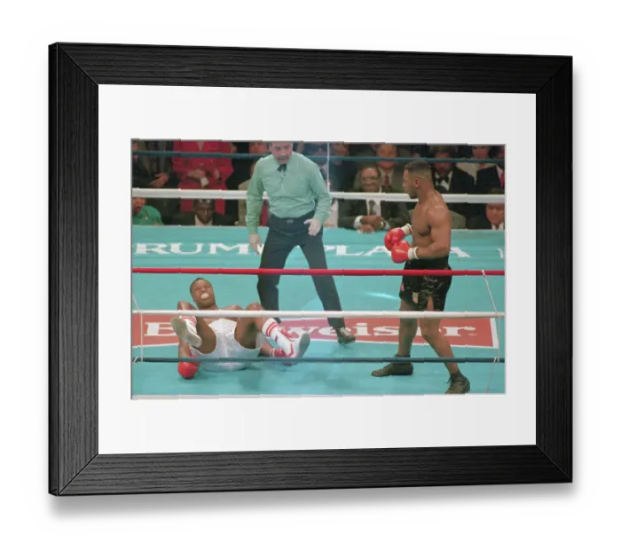 Framed Print : Larry Holmes Falling to the Canvas Framed Print : Larry Holmes Falling to the Canvas
