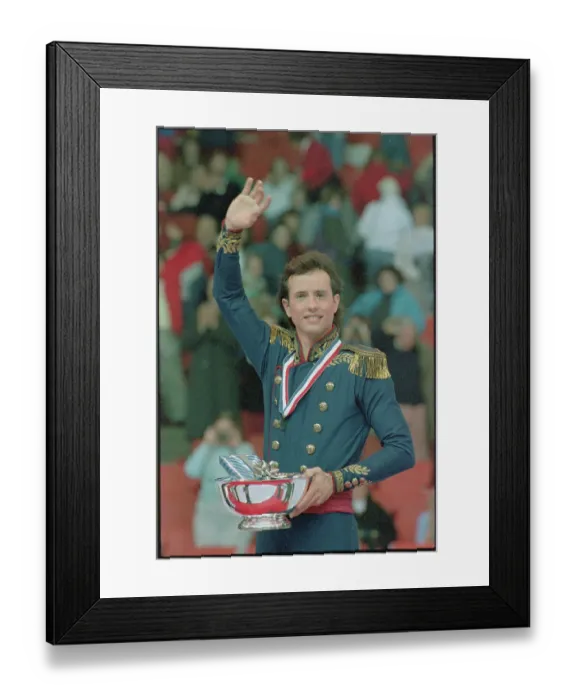Framed Print : Brian Boitano Waving Framed Print : Brian Boitano Waving