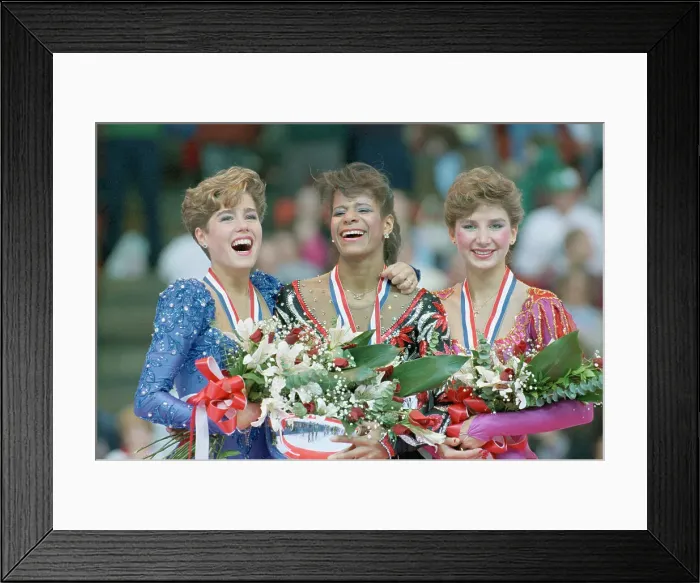 Framed Print : Female Figure Skating Champions