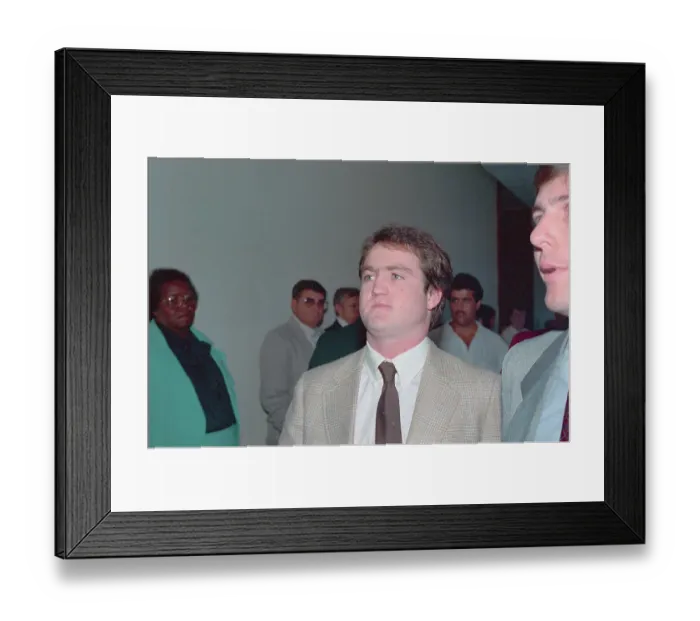 Framed Print : Bruce Kimball Entering Court Framed Print : Bruce Kimball Entering Court