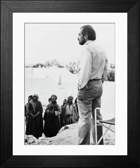 Framed Print : Martin Scorsese on Movie Set Framed Print : Martin Scorsese on Movie Set