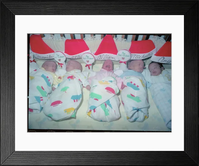 Framed Print : Cangialosi Quintuplets Framed Print : Cangialosi Quintuplets