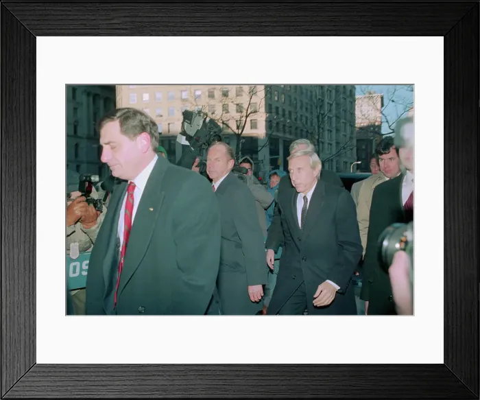 Framed Print : Ivan Boesky Leaving Court Room Framed Print : Ivan Boesky Leaving Court Room