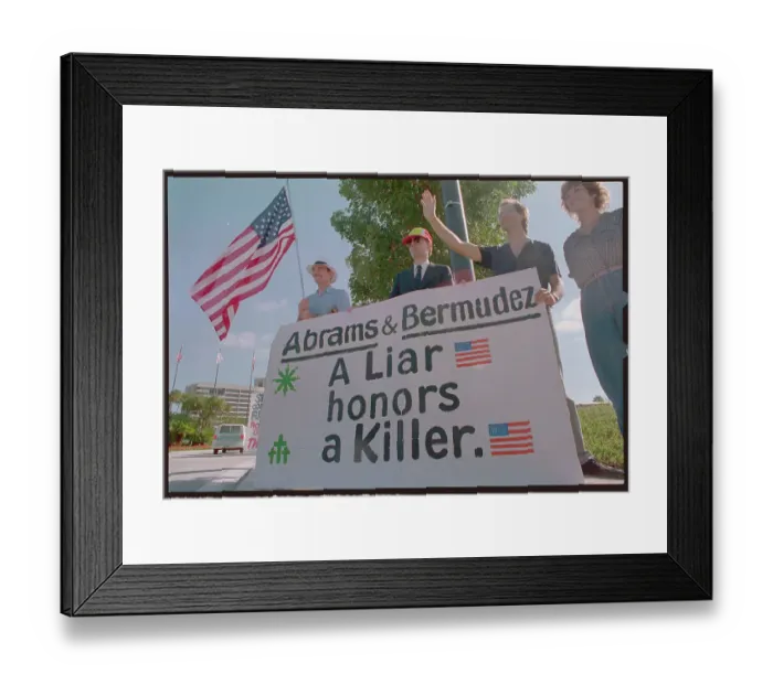 Framed Print : Freedom Fighter Demonstrators Framed Print : Freedom Fighter Demonstrators