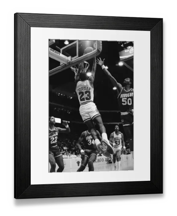 Framed Print : Michael Jordan Slam Dunking Framed Print : Michael Jordan Slam Dunking