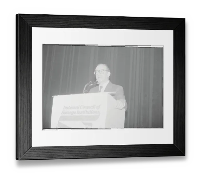 Framed Print : Federal Reserve Board Chairman Alan Greenspan at the Podium Framed Print : Federal Reserve Board Chairman Alan Greenspan at the Podium