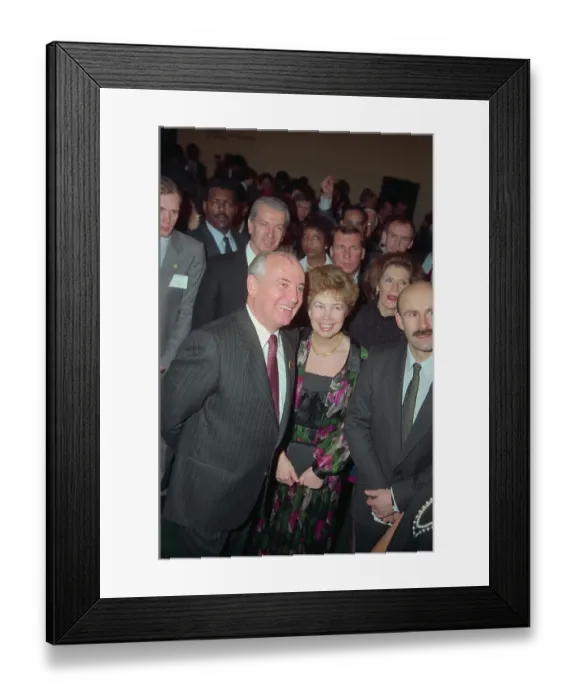 Framed Print : Mr. and Mrs. Mikhail Gorbachev Framed Print : Mr. and Mrs. Mikhail Gorbachev