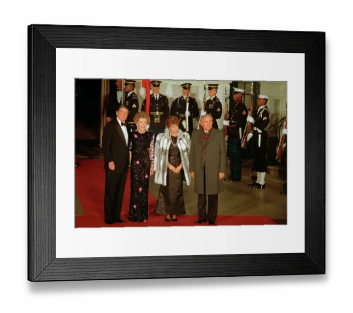 Framed Print : Mr. and Mrs. Reagan with Mr. and Mrs. Gorbachev Framed Print : Mr. and Mrs. Reagan with Mr. and Mrs. Gorbachev