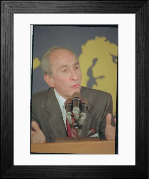 Framed Print : Portrait of Max Kampelman Framed Print : Portrait of Max Kampelman