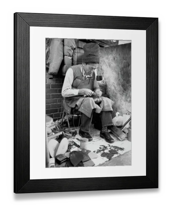 Framed Print : Shoe Repairs In Chinatown Framed Print : Shoe Repairs In Chinatown