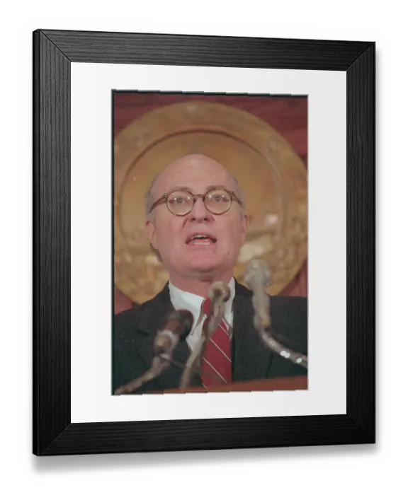 Framed Print : David Ruder Speaking at Press Club Framed Print : David Ruder Speaking at Press Club