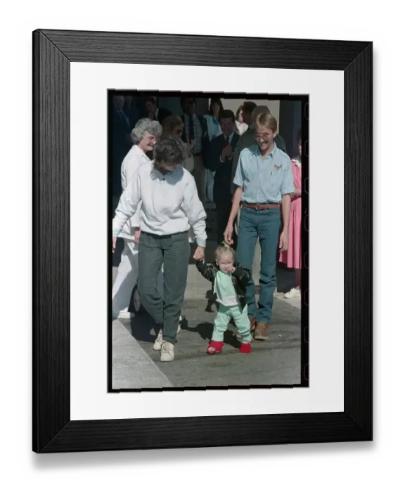 Framed Print : Baby Jessica Leaving Hospital Framed Print : Baby Jessica Leaving Hospital