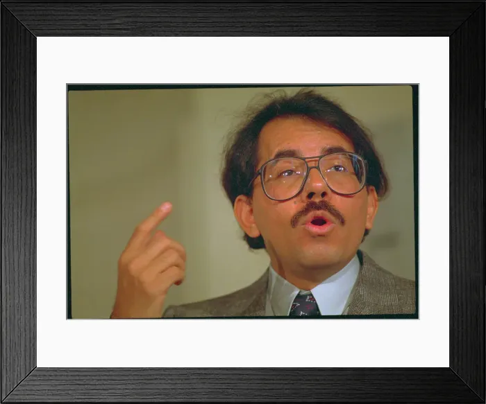 Framed Print : Daniel Ortega Speaking Framed Print : Daniel Ortega Speaking