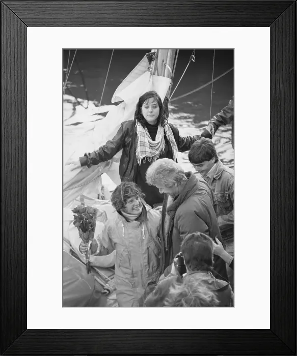 Framed Print : Friends Gathering to Greet Tania Aebi Framed Print : Friends Gathering to Greet Tania Aebi