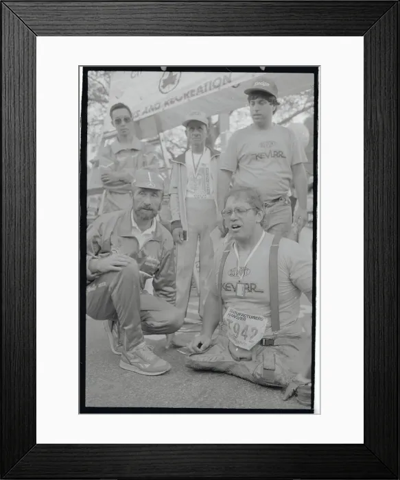 Framed Print : Fred Lebow Awarding Vietnam Veteran Framed Print : Fred Lebow Awarding Vietnam Veteran