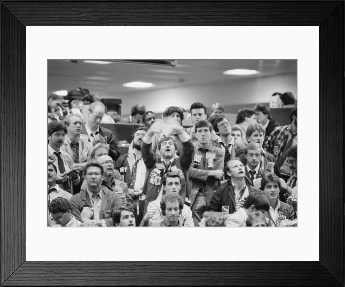 Framed Print : Frenzied Action In Chicago Stock Exchange Framed Print : Frenzied Action In Chicago Stock Exchange