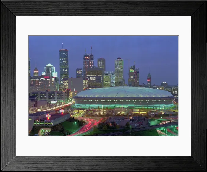 Framed Print : Aerial View of the Minneapolis Metrodome Before World Series Framed Print : Aerial View of the Minneapolis Metrodome Before World Series