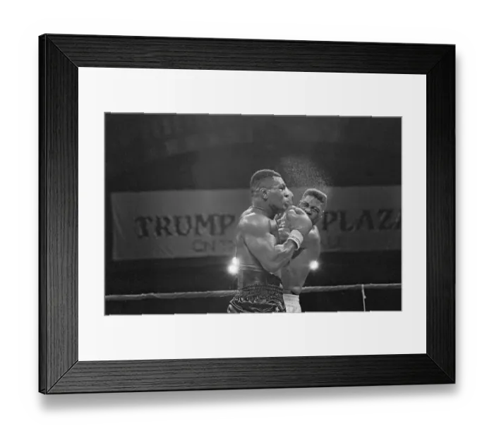 Framed Print : Waist Up Mike Tyson Ko's Tyrell Biggs Framed Print : Waist Up Mike Tyson Ko's Tyrell Biggs