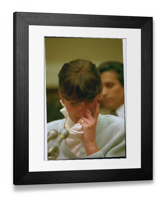 Framed Print : Surrogate Mother Mary Beth Whitehead Testifying at Hearing Framed Print : Surrogate Mother Mary Beth Whitehead Testifying at Hearing