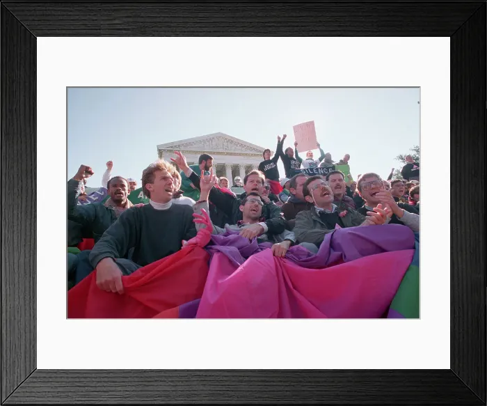 Framed Print : Gay Rights Activists Demonstrating in District of Columbia Framed Print : Gay Rights Activists Demonstrating in District of Columbia
