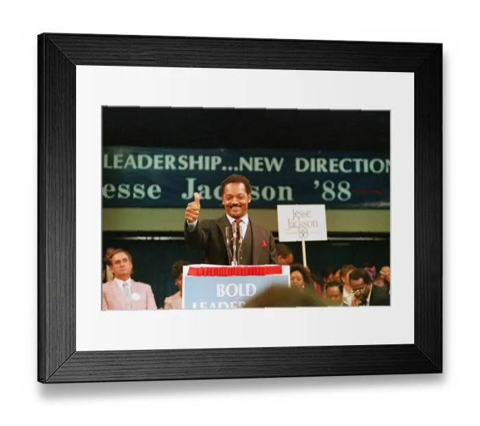 Framed Print : Jesse Jackson Giving Thumbs Up Framed Print : Jesse Jackson Giving Thumbs Up