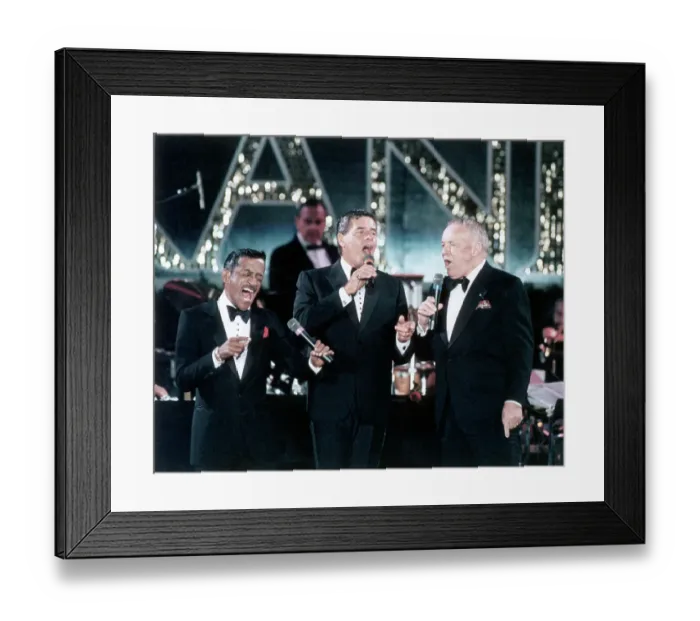 Framed Print : Sammy Davis Jr. Sings with Jerry Lewis and Frank Sinatra Framed Print : Sammy Davis Jr. Sings with Jerry Lewis and Frank Sinatra