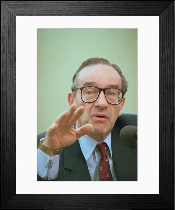 Framed Print : Alan Greenspan Framed Print : Alan Greenspan