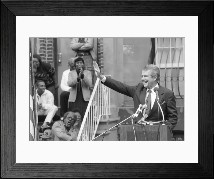 Framed Print : Pat Robertson in Brooklyn Framed Print : Pat Robertson in Brooklyn